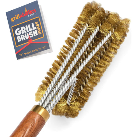 Grillaholics Pro Brass Grill Brush