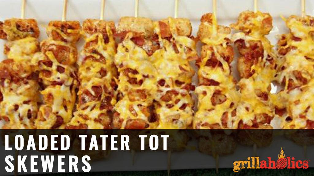 Loaded Tater Tot Skewers