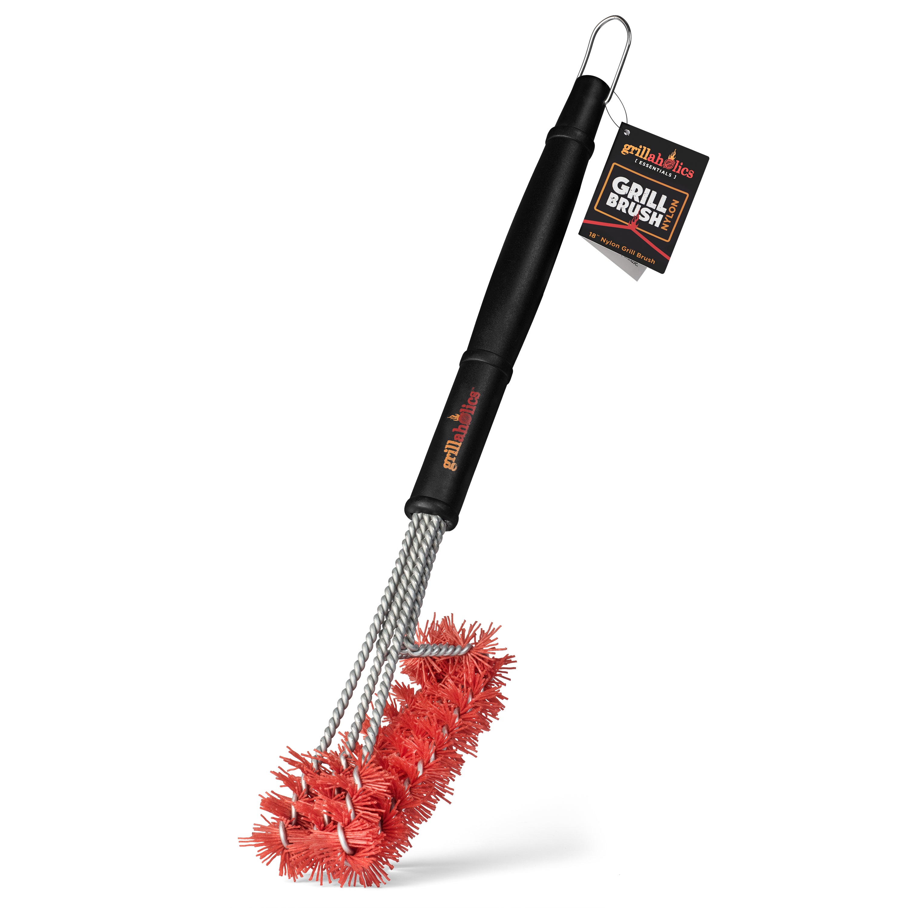 Fuller Brush Barbecue Grill Brush - Heavy Duty Cleaning Scrub w/ Nylon Bristles & Handle - Safe for Stainless Steel, Porcelain & Ceramic Grilling