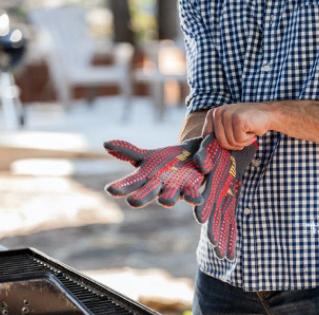 BBQ Grill Gloves - Heat Resistant Gloves for Cooking - Grillaholics
