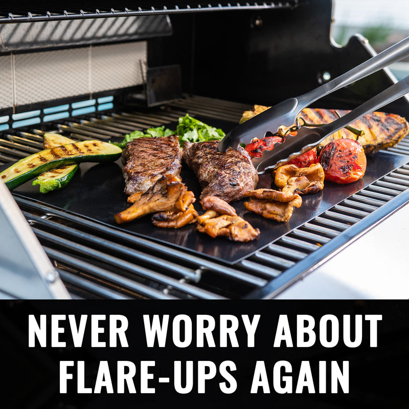 Grillaholics Grill Mats 2 Non Stick Grill Mats for Outdoor Grill Grillaholics