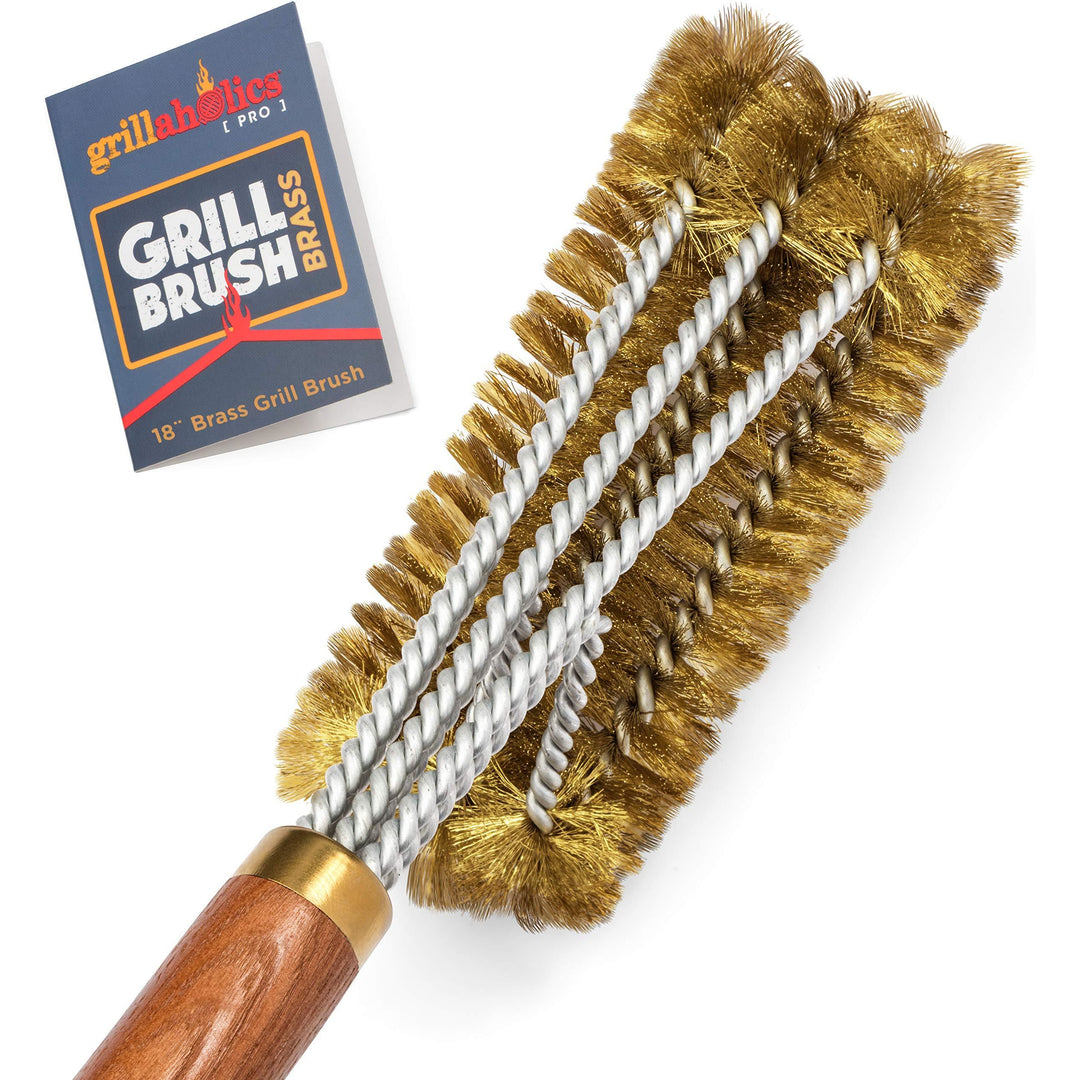 Grillaholics Pro Brass Grill Brush
